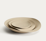 EBENOR Beige ceramic table centerpiece Ø 30 cm