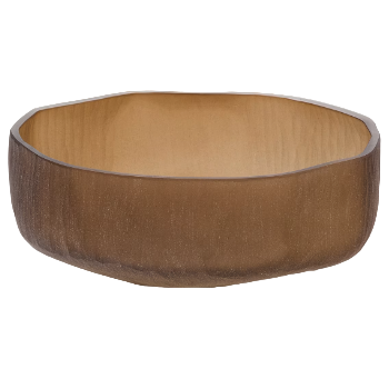 TERRAVA Brown glass centerpiece 10cm