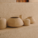 SERINA Papier mâché vase in white 36.5 cm