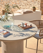 BRENNA Vase in 100% recycled transparent glass, 33 cm