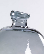 BRENNA Vase in 100% recycled blue glass, 33 cm