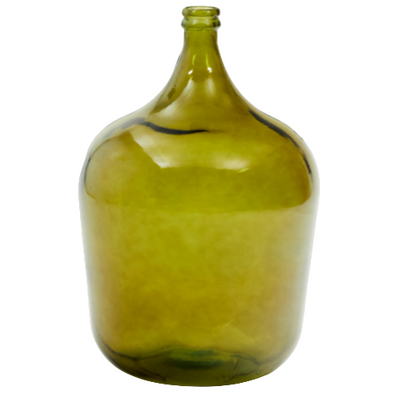 FIOBE Large recycled green glass bottle