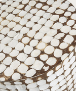 NECOCO Pomoćni stolić od masivnog drva manga i kokosovih ljuski Ø 40 cm