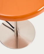 NUVIRA Stolna lampa od svijetlo sivog brušenog metala s narančastim sjenilom