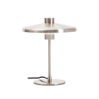 NUVIRA Stolna lampa od svijetlo sivog brušenog metala