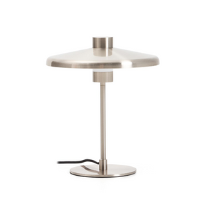 NUVIRA table lamp in light grey brushed metal