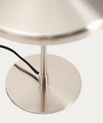 NUVIRA Stolna lampa od svijetlo sivog brušenog metala