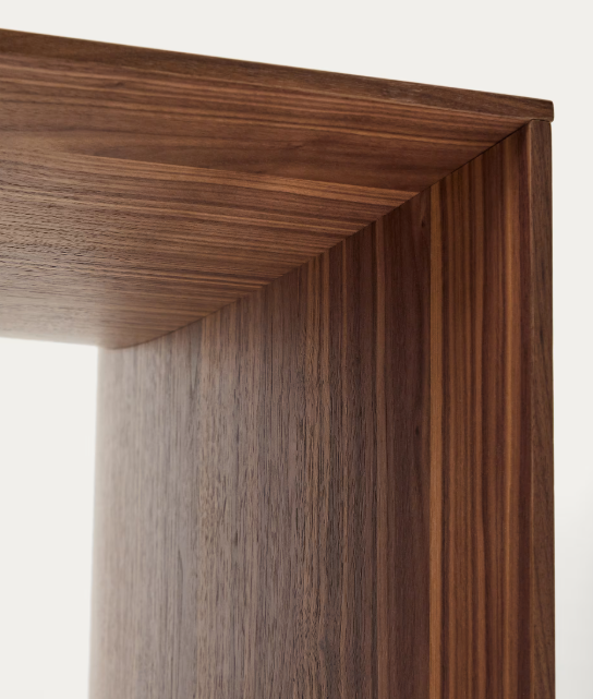 LITTO Radni stol od furnira oraha 140 x 60 cm