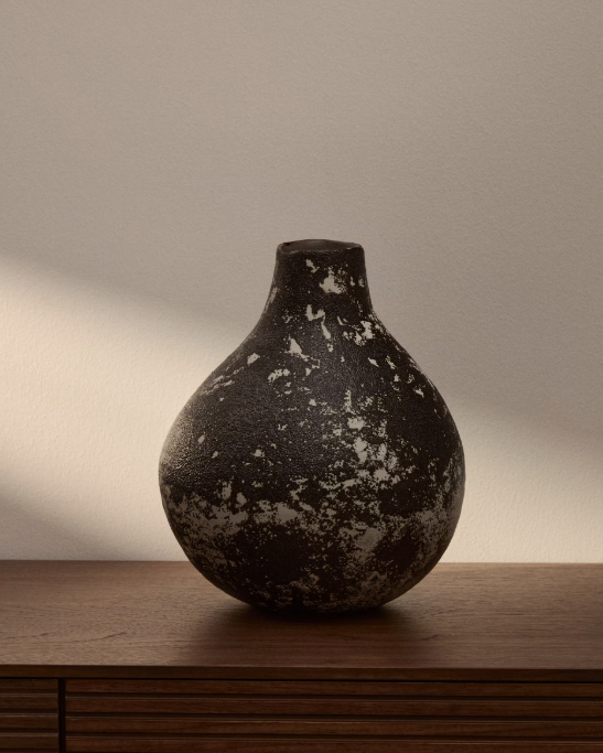 ORELIN Keramička vaza u crnoj i bijeloj boji 30 cm