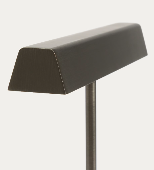 LYNOR Stolna lampa od brušenog metala s podnožjem od bijelog mramora