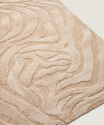 TRIBET Zebrasti vuneni tepih od žakard vune 200 x 300 cm