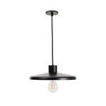 NUVIRA Stropna lampa od crnog satenskog metala