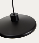 NUVIRA Stropna lampa od crnog satenskog metala