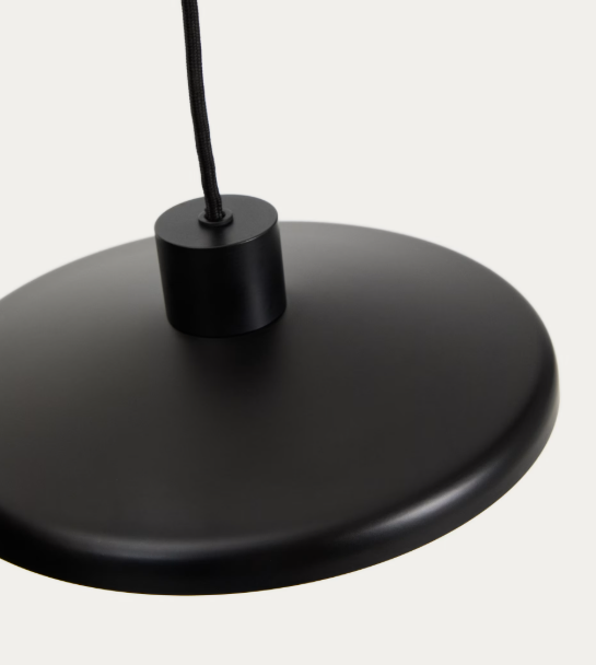 NUVIRA Stropna lampa od crnog satenskog metala