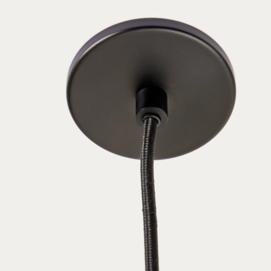 NUVIRA Stropna lampa od crnog satenskog metala