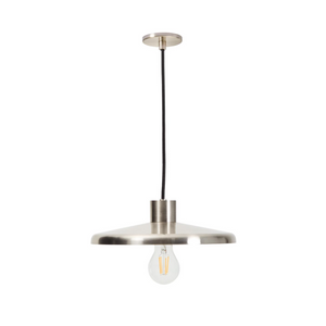 NUVIRA ceiling lamp in light grey brushed metal