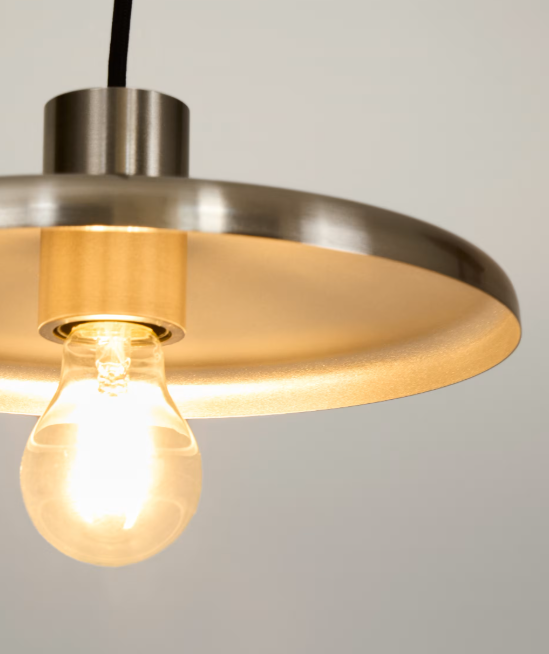 NUVIRA Stropna lampa od svijetlo sivog brušenog metala