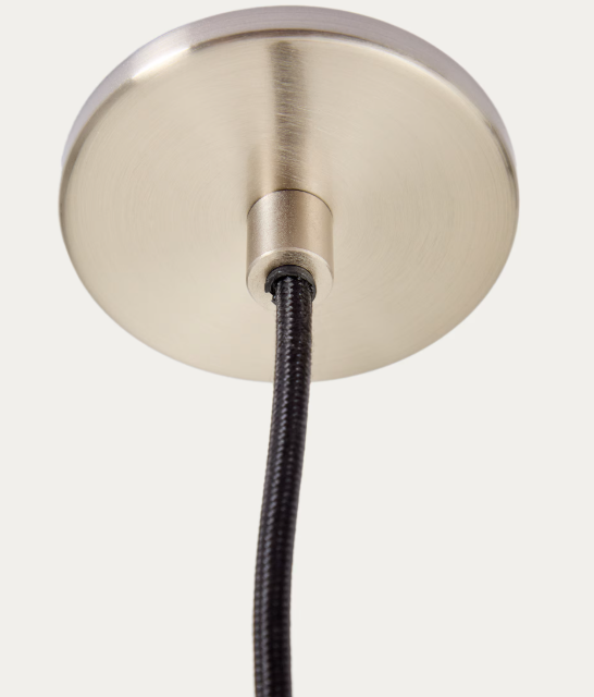 NUVIRA Stropna lampa od svijetlo sivog brušenog metala