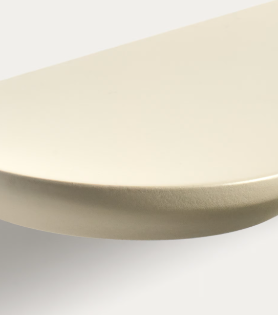 ARELY Set od 2 MDF police s bež lakiranim završetkom 35 cm/55 cm