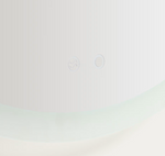 MERVI Okruglo kupaonsko ogledalo s LED svjetlom i zaštitom od zamagljivanja Ø 60 cm