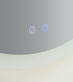 MERVI Okruglo kupaonsko ogledalo s LED svjetlom i zaštitom od zamagljivanja Ø 60 cm