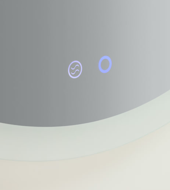 MERVI Okruglo kupaonsko ogledalo s LED svjetlom i zaštitom od zamagljivanja Ø 60 cm