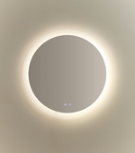 MERVI Okruglo kupaonsko ogledalo s LED svjetlom i zaštitom od zamagljivanja Ø 60 cm