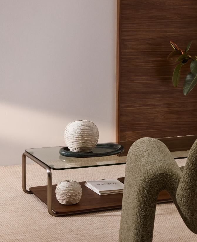 EVANIA Vase in beige ceramic 15.5 cm