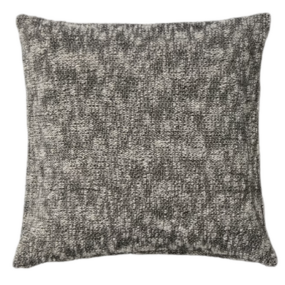 MEVIA Cushion cover in beige and black linen blend 50 x 50 cm