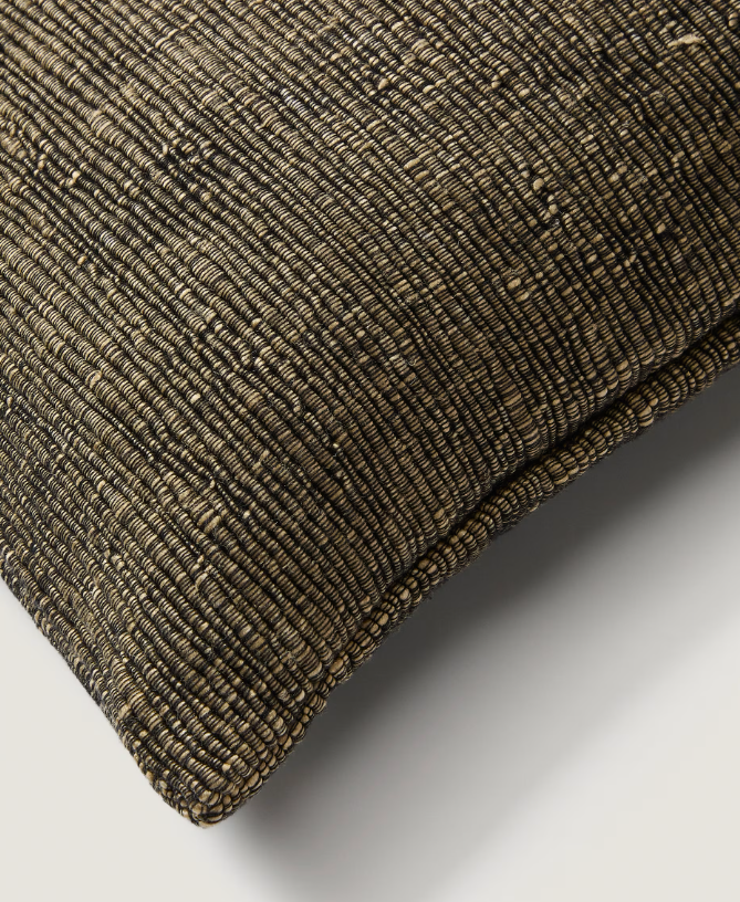 MACHIEL Navlaka za jastuk od crno-bijelog viskoznog žakarda 50 x 50 cm