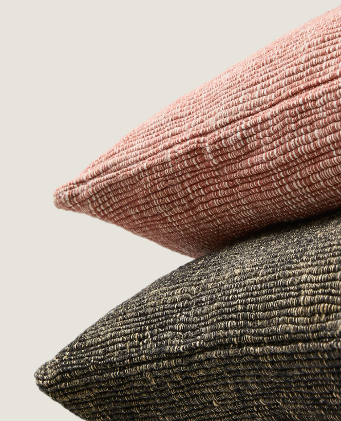 MACHIEL Navlaka za jastuk od crno-bijelog viskoznog žakarda 50 x 50 cm