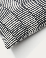 LEVU Crno-bijela prugasta jastučnica od 100% pamuka, 45 x 45 cm