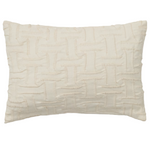 LIR Beige embroidered cotton cushion cover 30 x 50cm