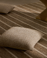 SUNIRA Cushion cover in cotton and natural jute, 45 x 45 cm