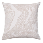 ONDARA Cushion cover with beige graphic detail 50 x 50cm