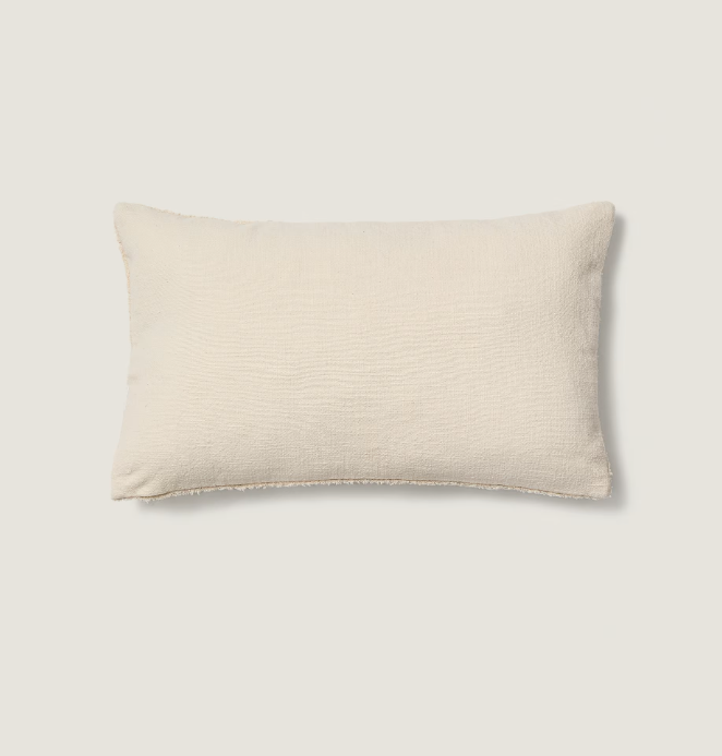 ENARI Beige and brown cotton cushion cover 50 x 30cm