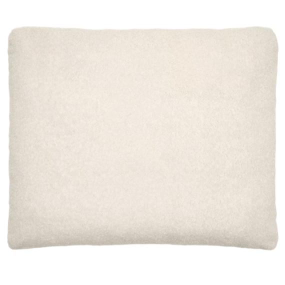 MARTINA Ecru bouclé cushion 60 x 52cm
