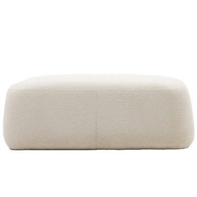 MARTINA Ecru bouclé oslonac za noge 123 x 85 cm FSC Mix Credit