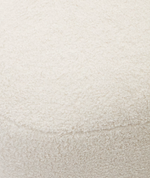 MARTINA Ecru bouclé footrest 123 x 85cm FSC Mix Credit