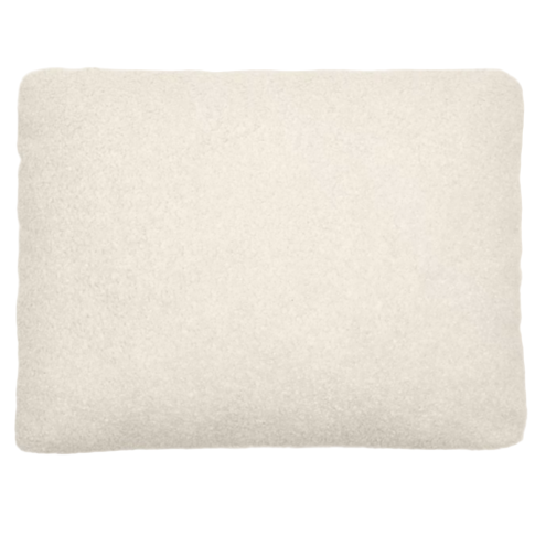 MARTINA Ecru bouclé cushion 47 x 36cm