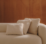 MARTINA Ecru bouclé cushion 47 x 36cm