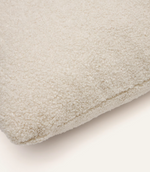 MARTINA Ecru bouclé cushion 47 x 36cm