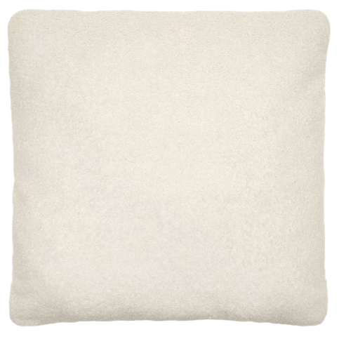 MARTINA Ecru bouclé cushion 52 x 52cm