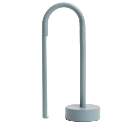 BOW Blue metal portable table lamp