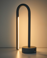 BOW Plava prijenosna metalna stolna lampa 