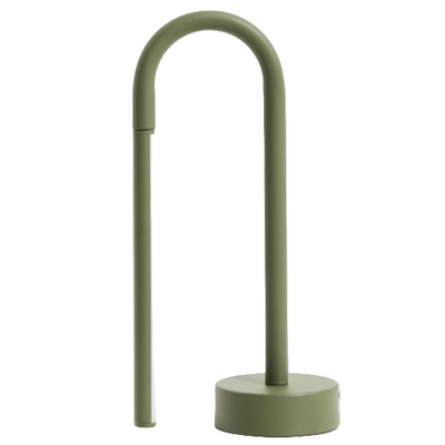 BOW Green metal portable table lamp