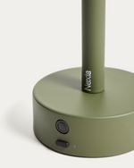 BOW Zelena prijenosna metalna stolna lampa 