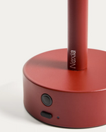  BOW Crvena Prijenosna metalna stolna lampa