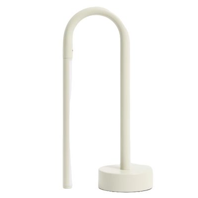 BOW White metal portable table lamp