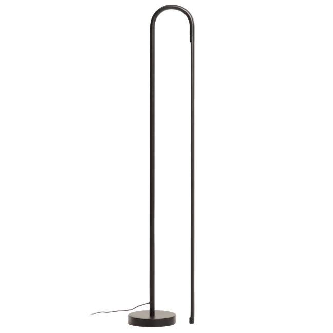 BOW Black metal floor lamp